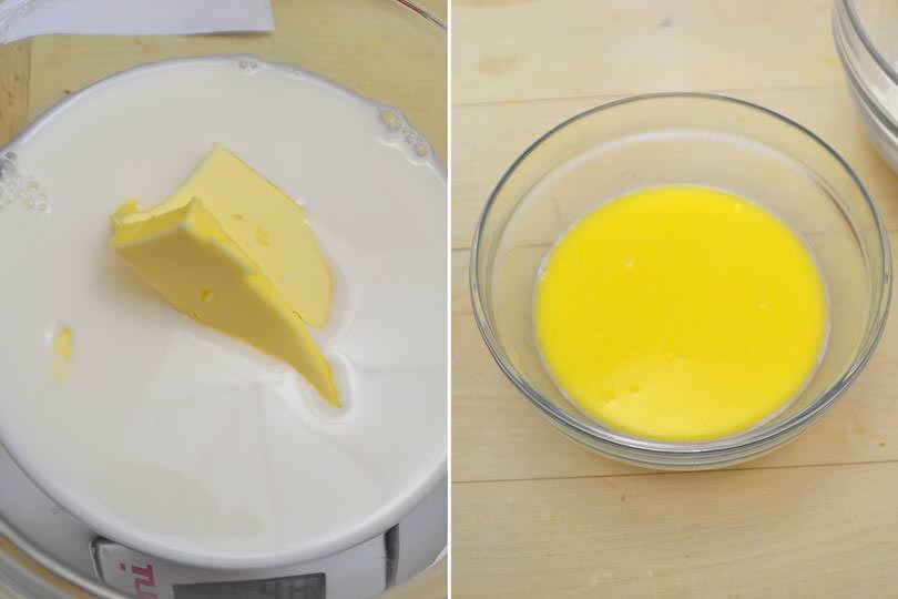 2 sciogliere latte e burro