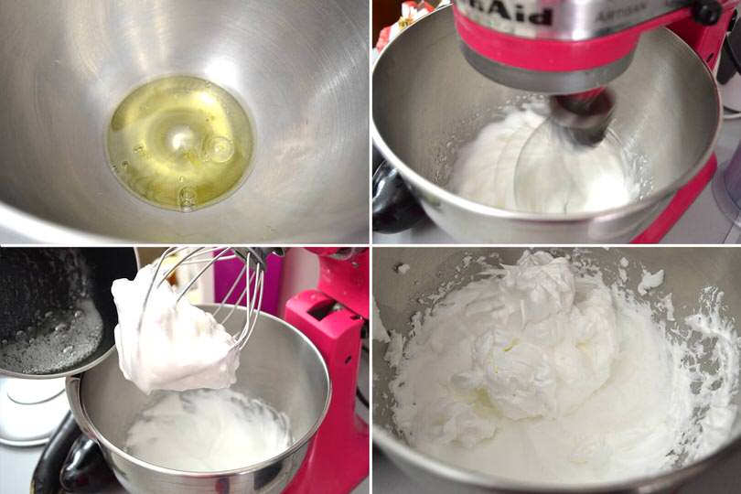 3 montare albumi e sciroppo