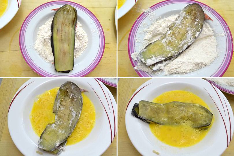 5 passare in uova e farina