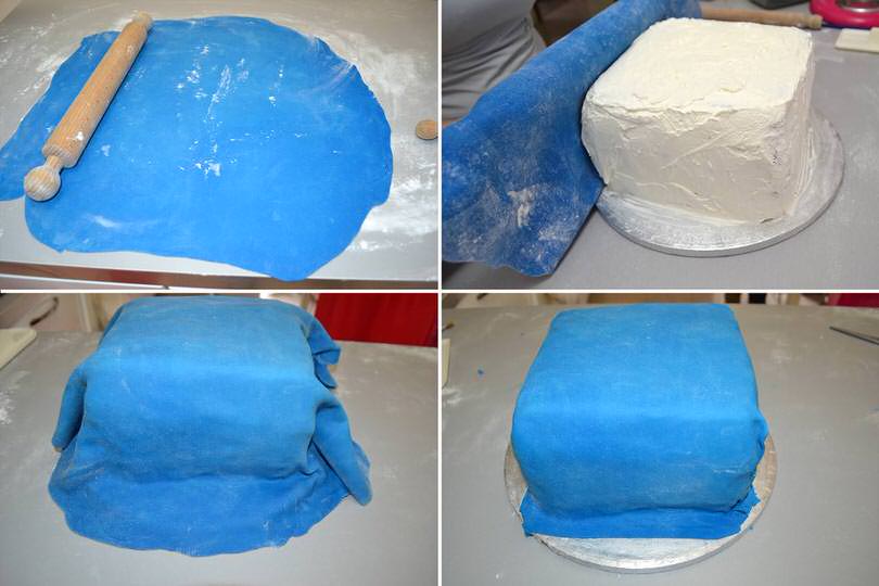 8 rivestire con pasta di zucchero