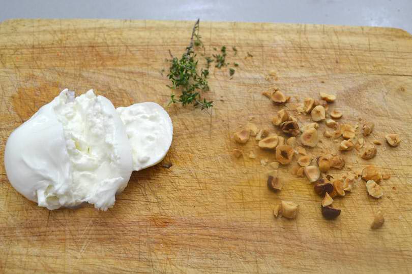 2 nocciole timo burrata