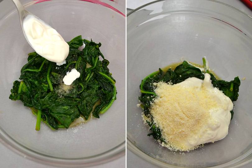 2 spinaci e panna