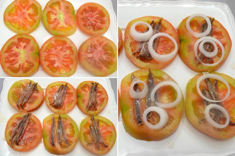 3 aggiungere filetto acciuga