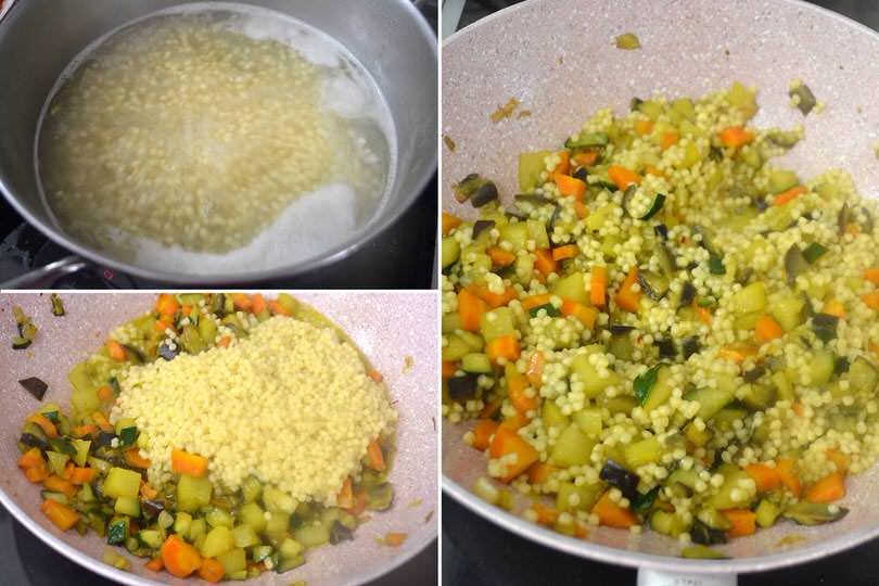 3 aggiungere fregola