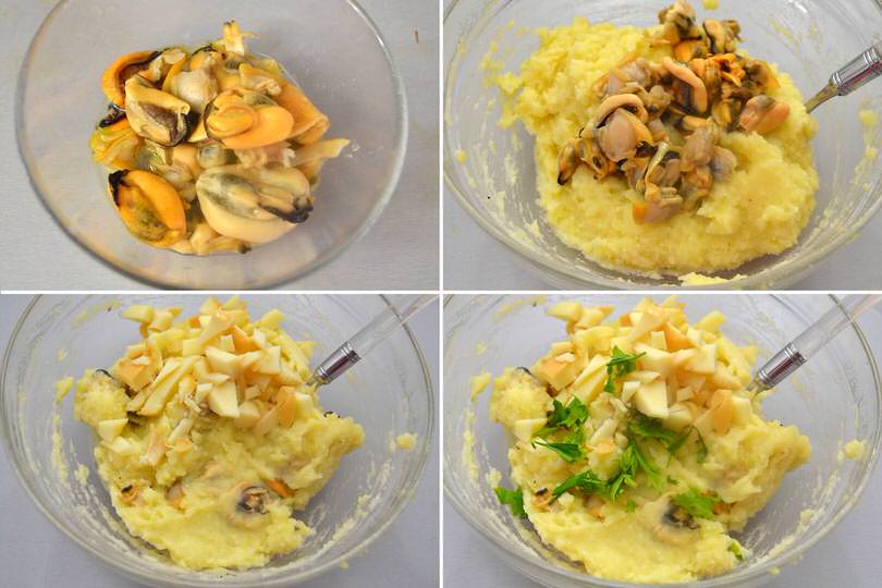 3 aggiungere frutti mare