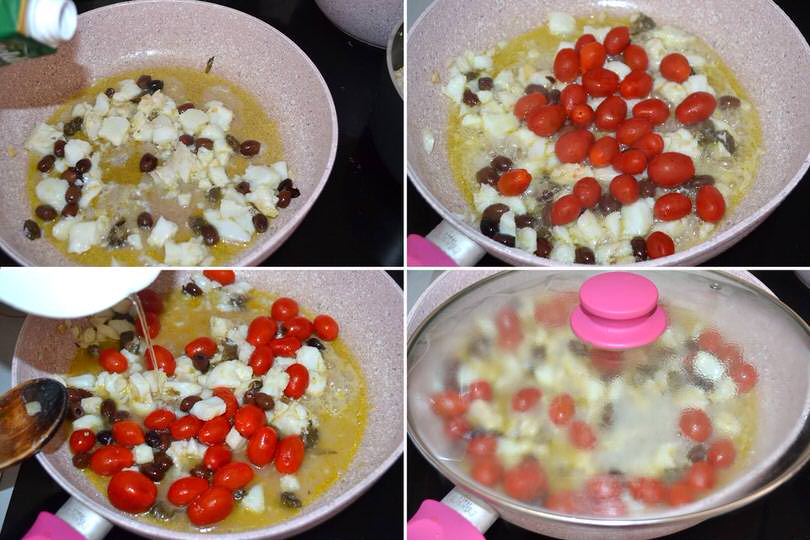 3 aggiungere pomodorini