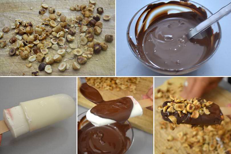 4 aggiungere cioccolato e nocciole