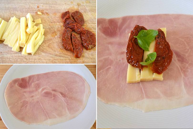 Involtini di prosciutto cotto Ricetta di Misya