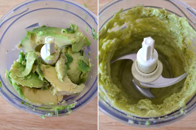 frullare avocado