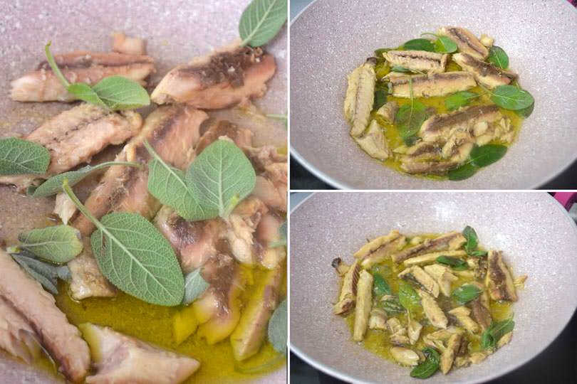 1 cuocere lo sgombro