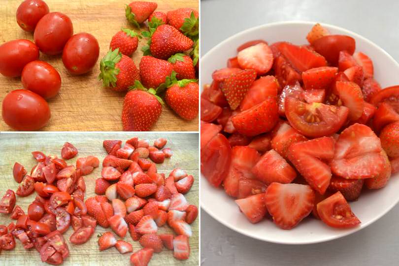 1 pomodorini e fragole