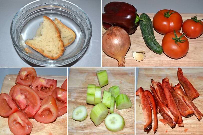 1 pulire e tagliare verdure