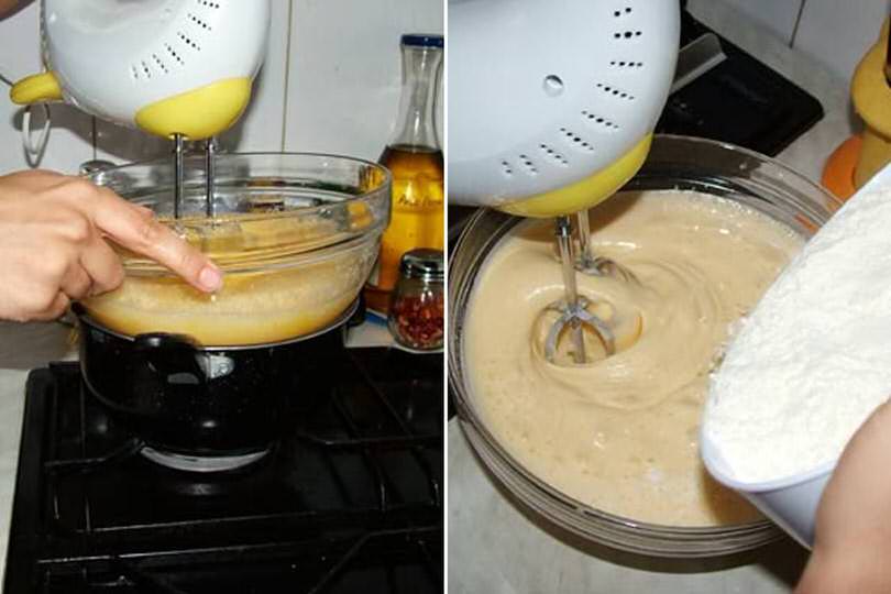 1 uova zucchero e farina