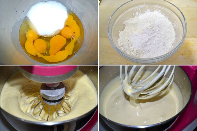 1 uova zucchero farina