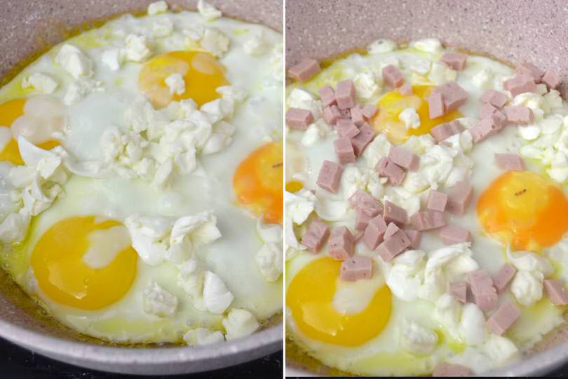 » Uova con mozzarella e prosciutto - Ricetta Uova con ...