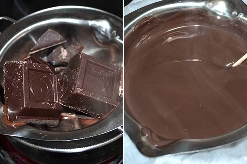 2 sciogliere cioccolato
