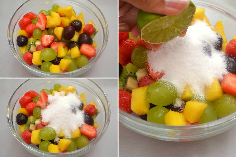 3 aggiungere zucchero e lime