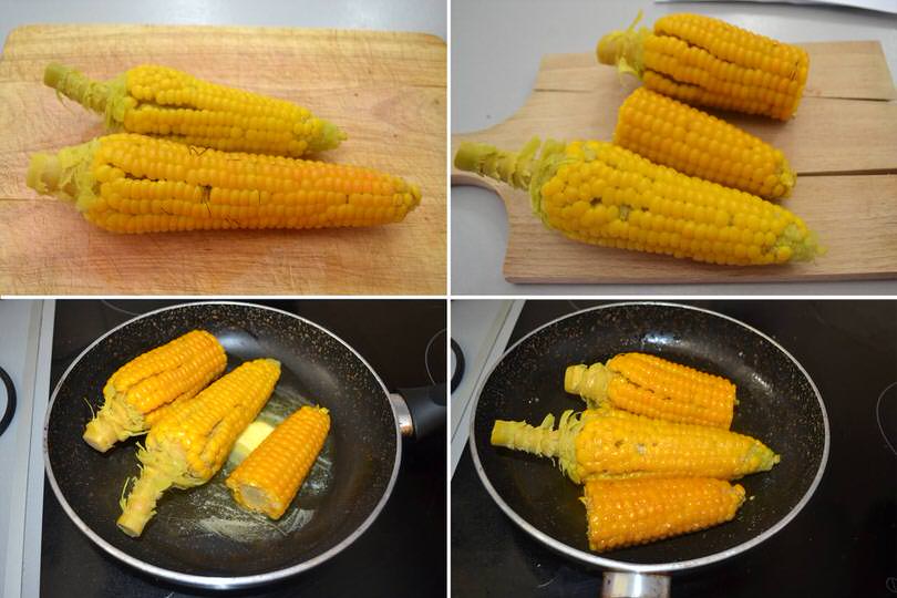 3 pannocchie con burro