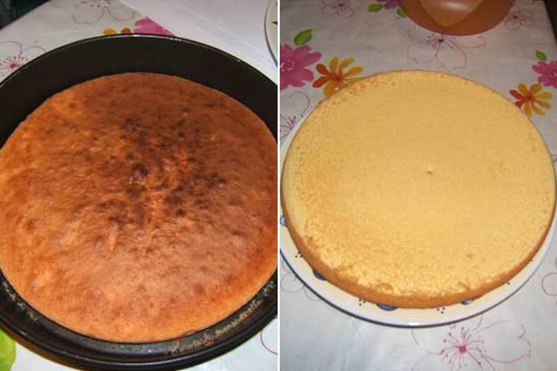 3 tagliare pan di spagna