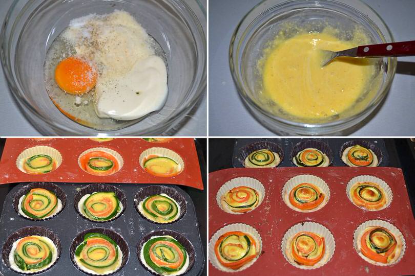 4 cuocere mini quiche