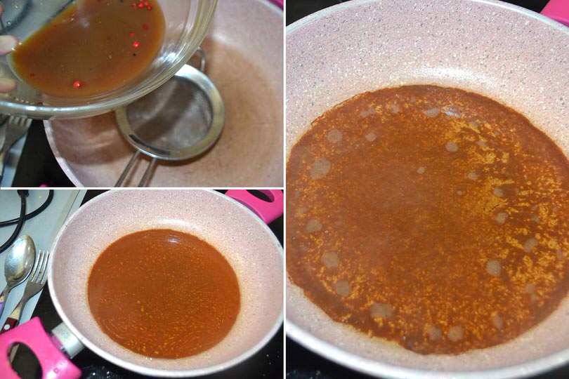 4 filtrare marinata e cuocere