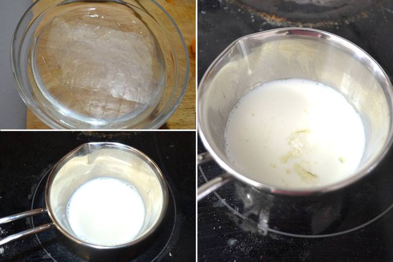 4 gelatina nel latte