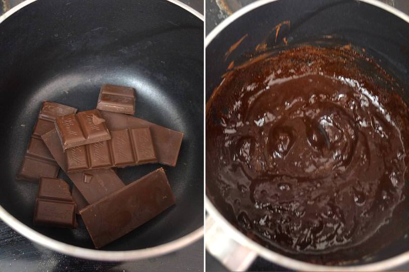 4 sciogliere cioccolato