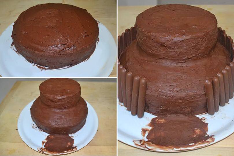 5 glassare e montare torta