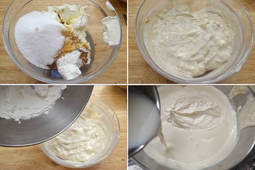 5 preparare composto cheescake