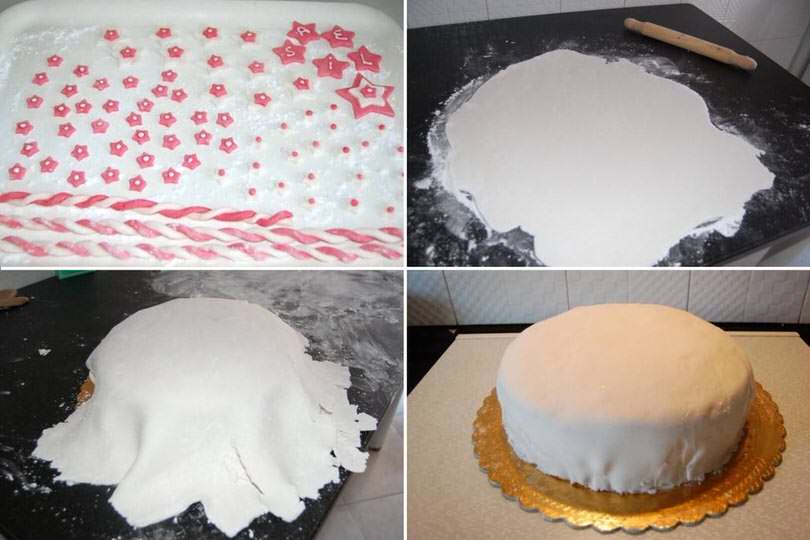 6 rivestire con pasta di zucchero