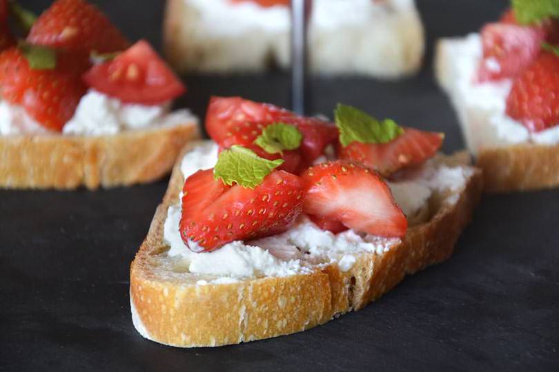 bruschette alle fragole