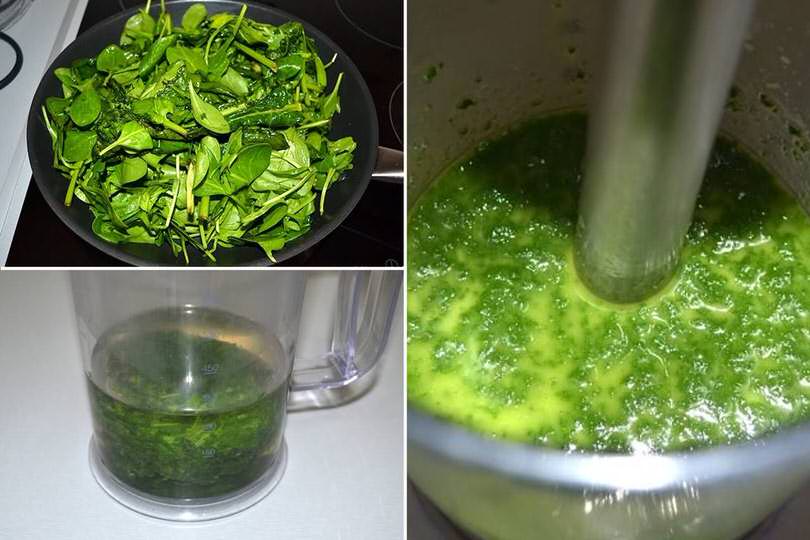 1 frullare spinaci