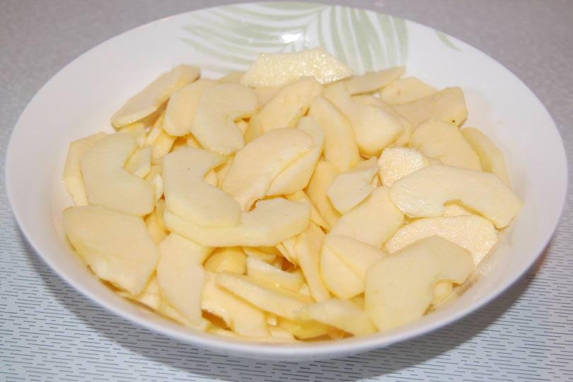 1 mele con succo limone