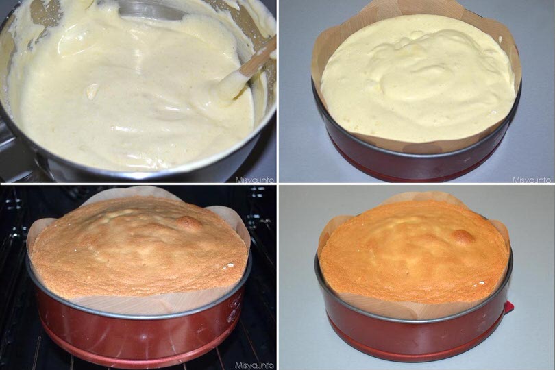 2 cuocere pan di spagna