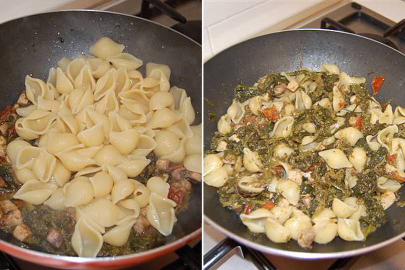 4 aggiungere pasta