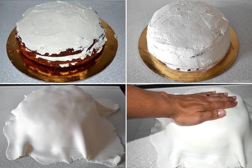 4 rivestire con pasta di zucchero