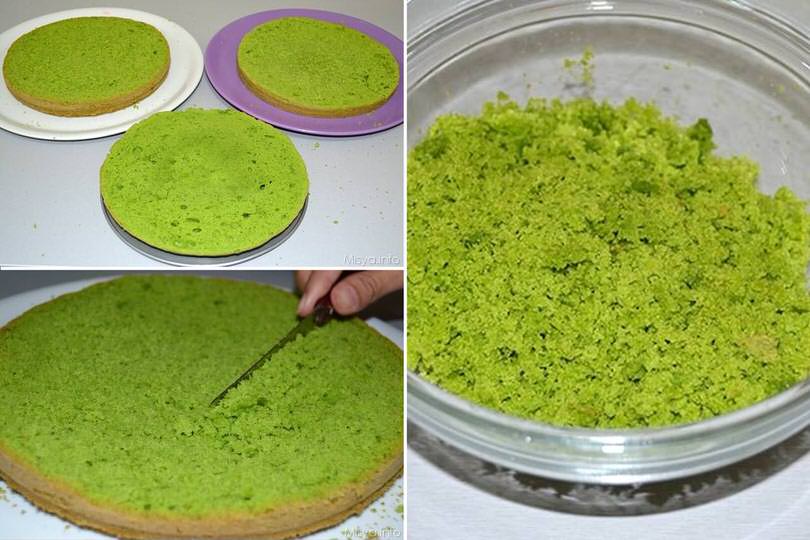 4 tagliare pan di spagna