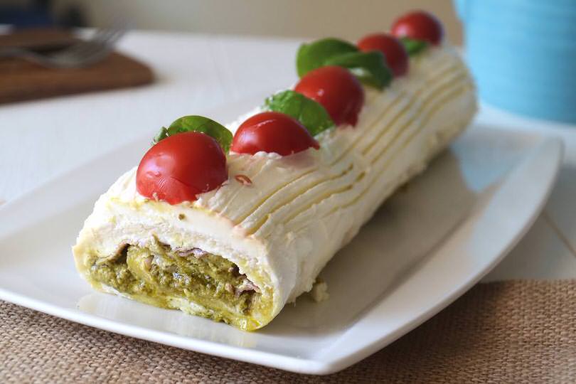 Tronchetto Di Natale Video Ricetta.Tronchetto Salato Freddo Ricetta Tronchetto Salato Freddo Di Misya