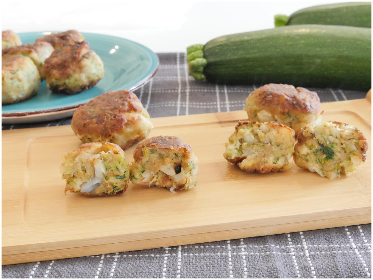 Polpette di baccalà e zucchine