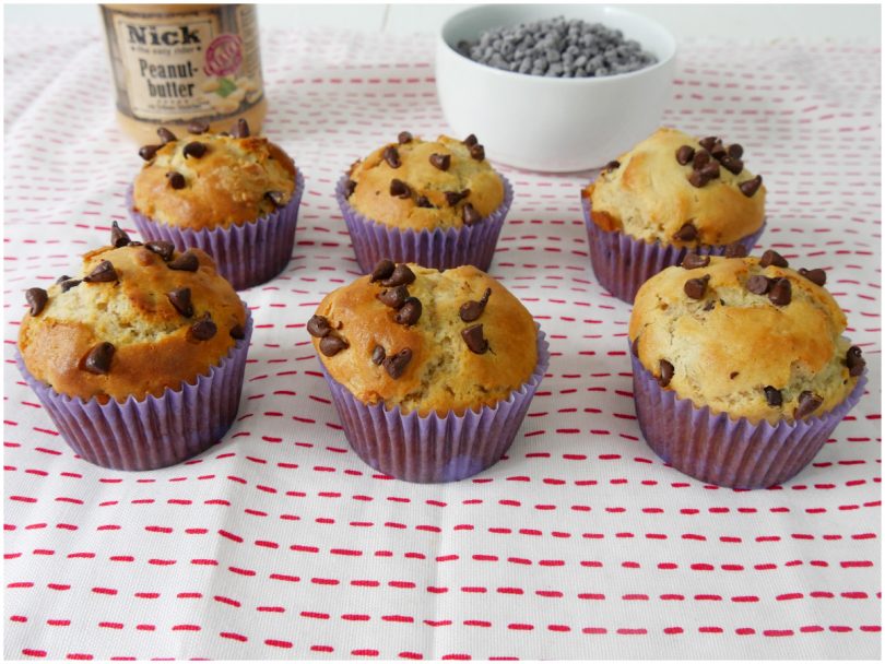 Muffin con Gocce di Cioccolato Bio - Le piumette