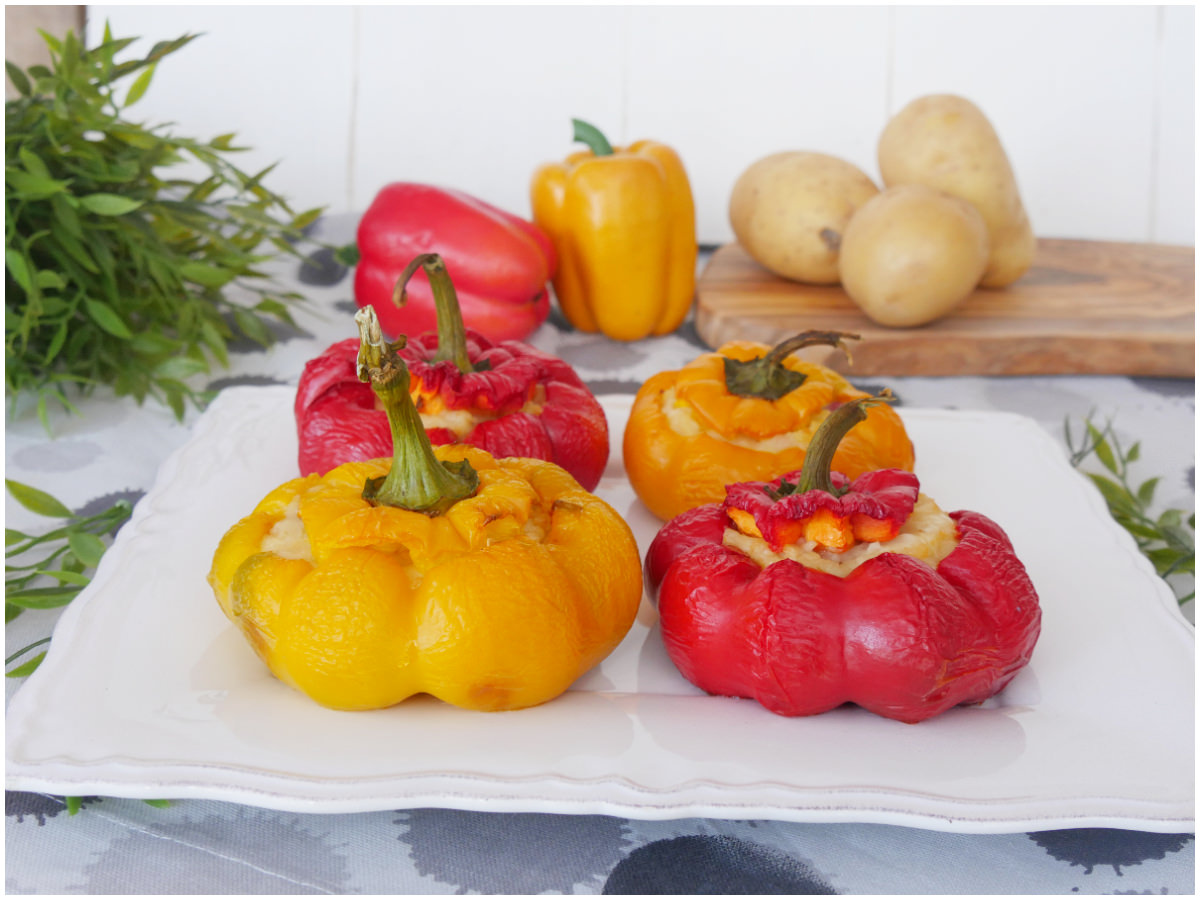 Peperoni ripieni di purè