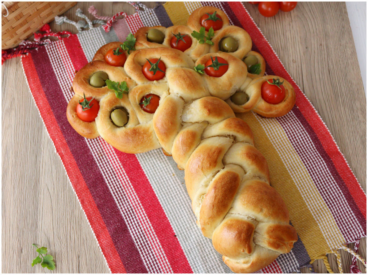 Albero della vita di pasta brioche