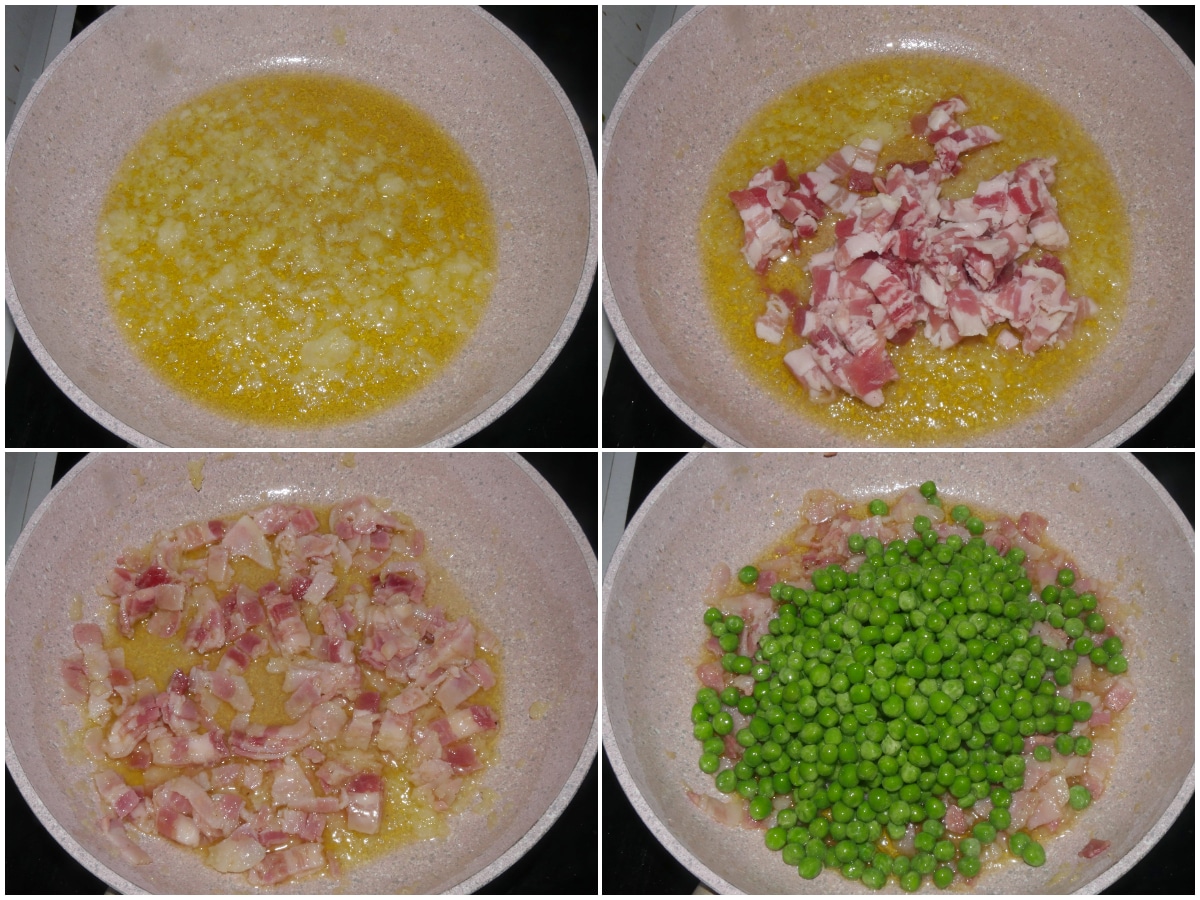 Pasta e piselli con uova Ricetta di Misya