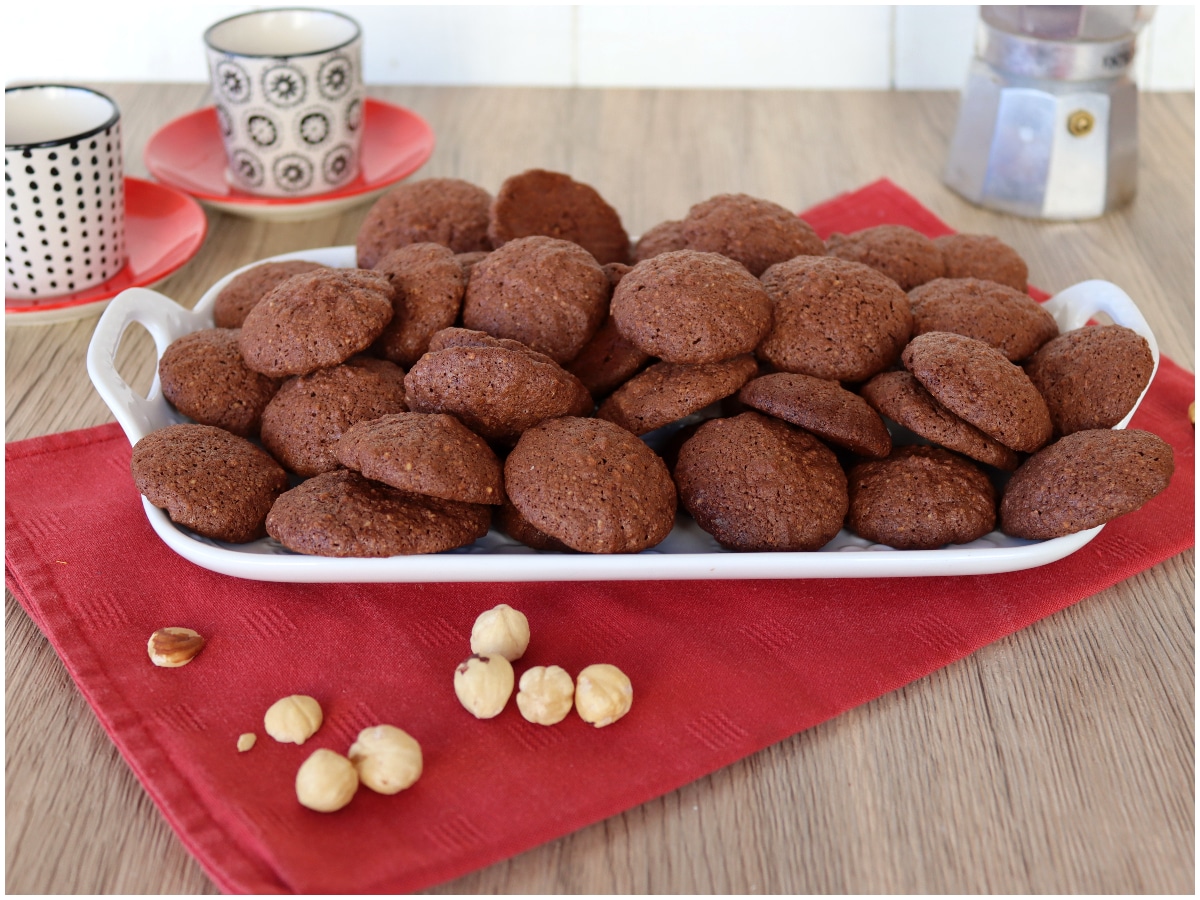 cocoa and hazelnut biscuits