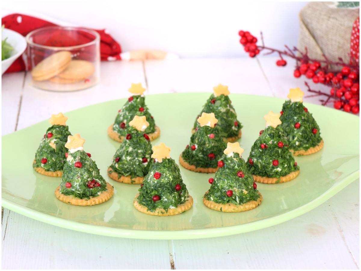 Alberelli di Natale di formaggio