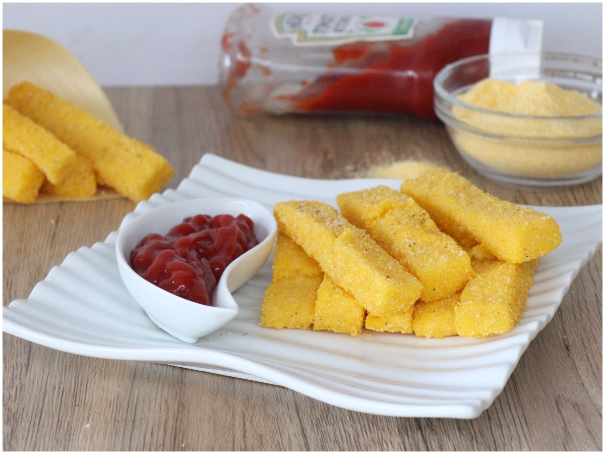 Stick di polenta fritta