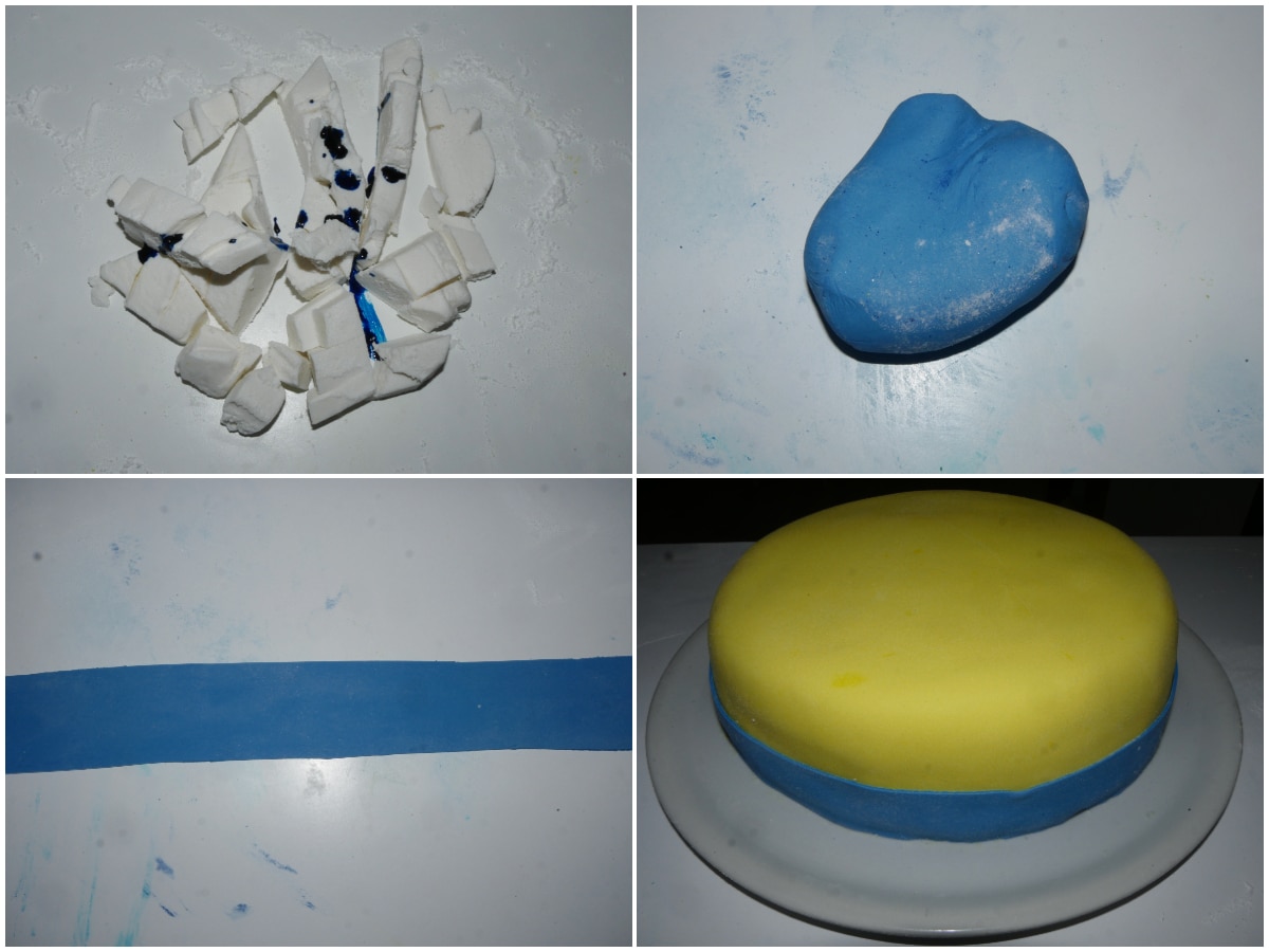 8 striscia blu