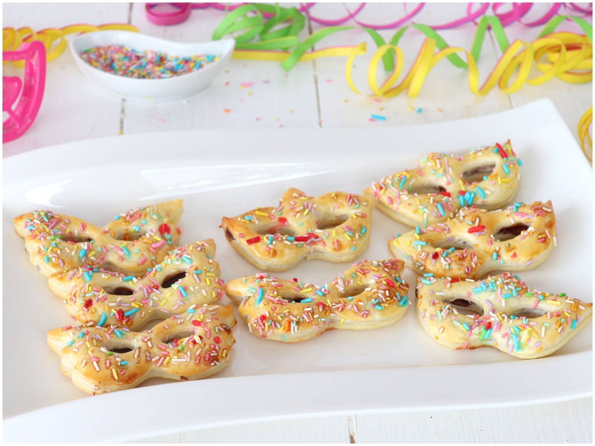 Maschere di pasta sfoglia