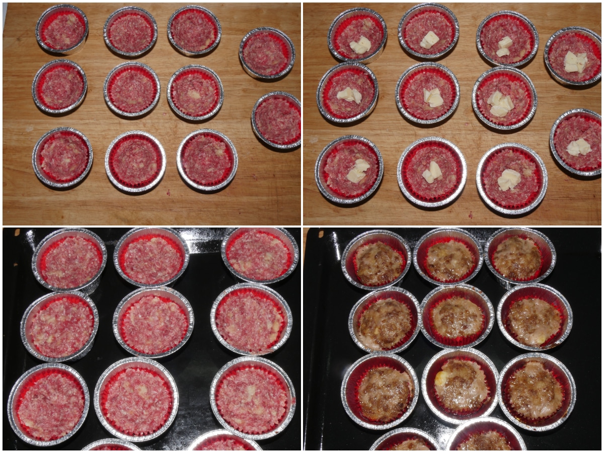 Cottura cupcake carne