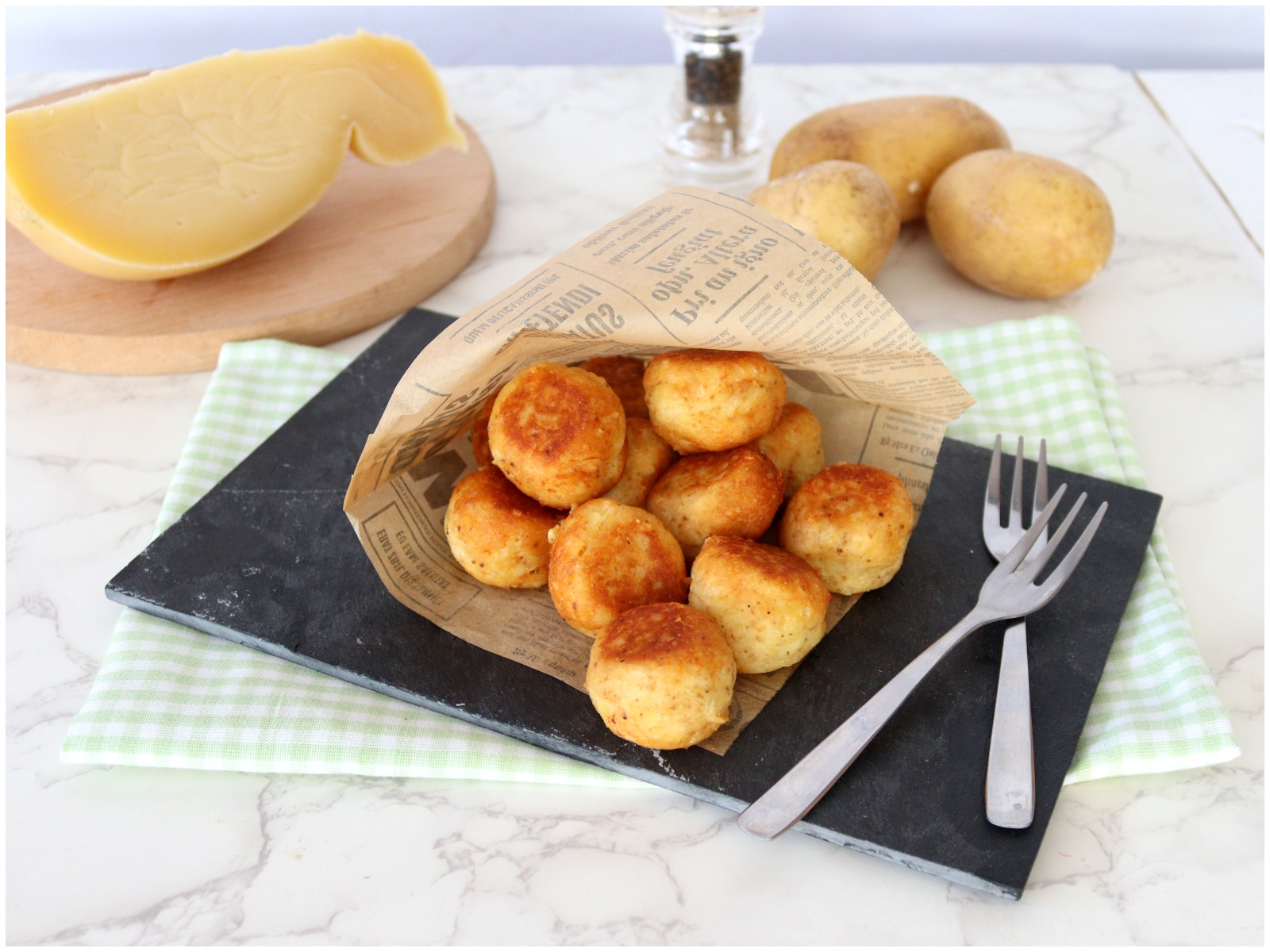 Polpette di patate e caciocavallo